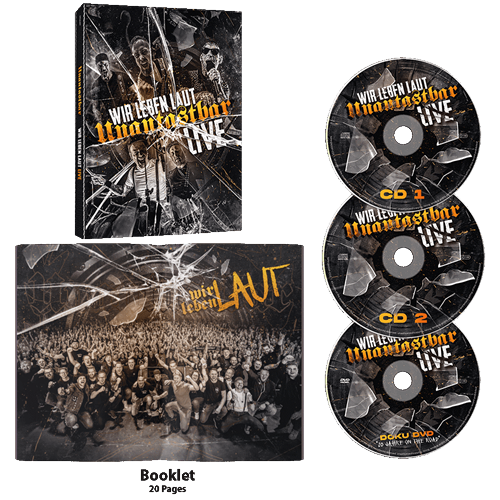 Unantastbar – 20 Jahre laut LIVE – 2CD + Doku DVD